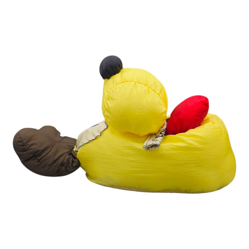 Playful Yellow and Brown Dog Slippers